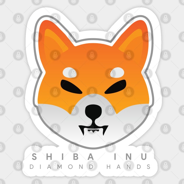 Shiba Inu - Crypto Token Coin - $SHIB - Diamond Hands Sticker by EverGreene